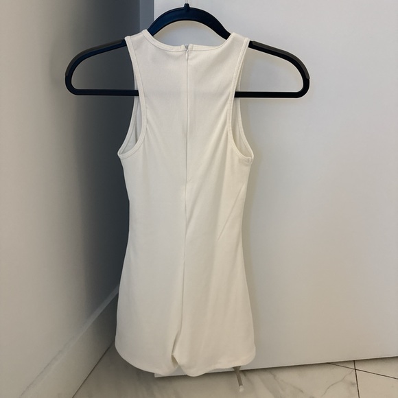 Princess Polly White Ribbed Romper - Picture 3 of 3